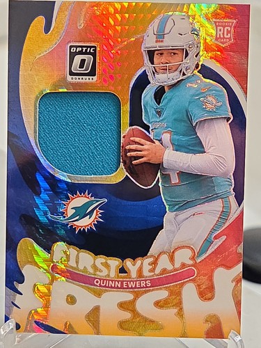 2025 Panini Donruss Optic - First Year Fresh Quinn Ewers Blue Hyper Prizm (MEM,