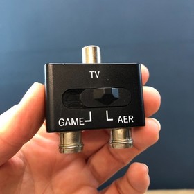 VINTAGE RETRO ANTENNA NES SNES N64 NINTENDO 64 -RF TV SPLITTER SWITCH BOX AERIAL