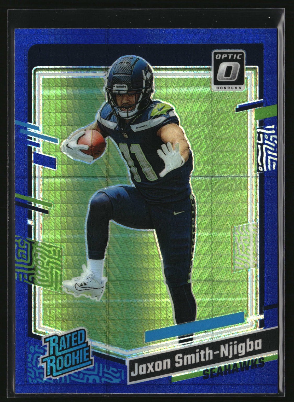 Jaxon Smith-Njigba 2023 Donruss Optic Blue Hyper #293