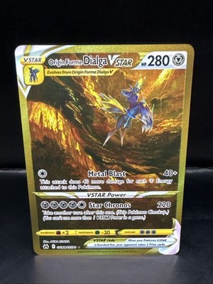 Pokémon TCG Crown Zenith Origin Form Dialga V Star gold GG68/GG70 Alt Art A