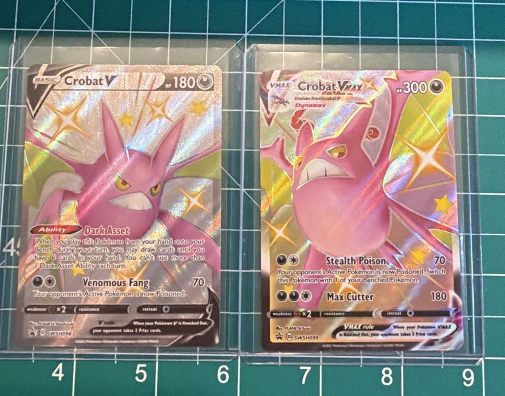 Crobat V & Crobat VMAX Promos SWSH098 SWSH099 Pokémon Cards