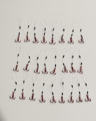 25 Stinger Hooks Size 8 Or 10 hook Walleye fishing on Detroit & St.Clair River's