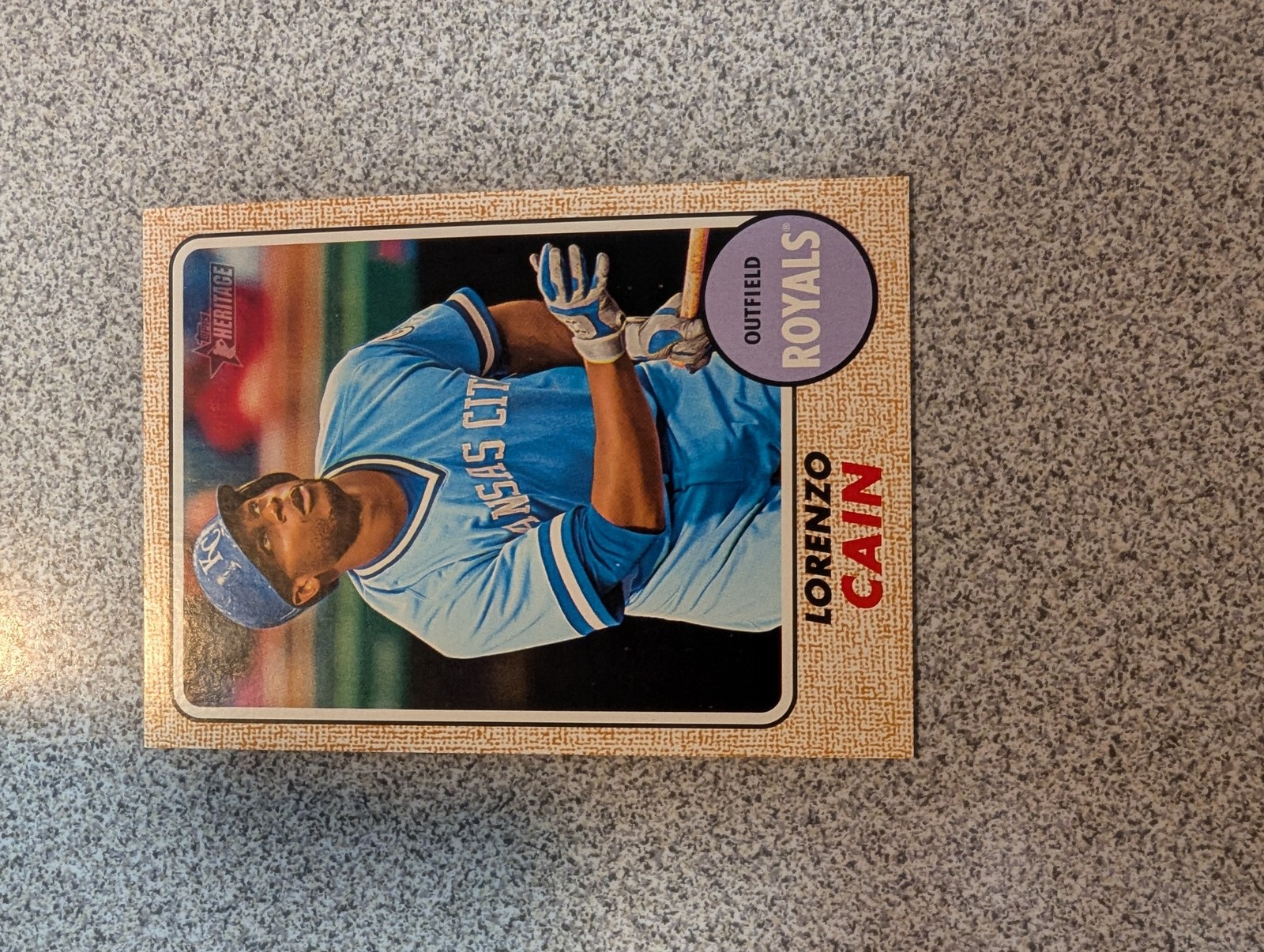 2017 Topps Heritage #253b Lorenzo Cain : Throwback Uniform