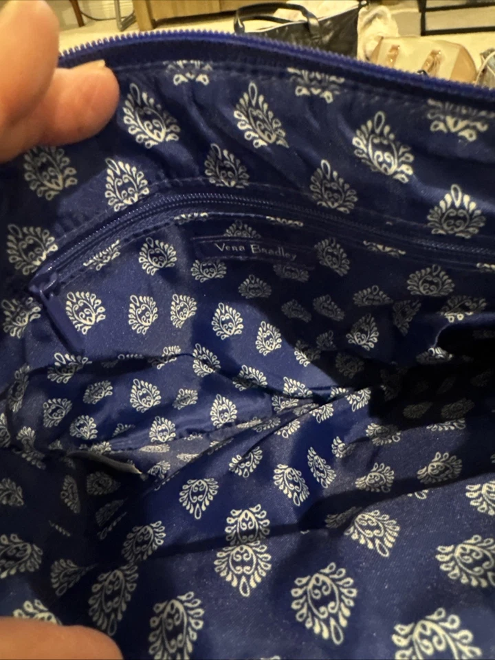 💜 VERA BRADLEY Carson Bolso de Hombro ROMANTIC PAISLEY Bandolera Cartera NUEVO Foto 2 de 4