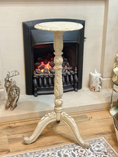 Antique 19th/20th Century French Style Country Wood Pedestal Stand Torchere