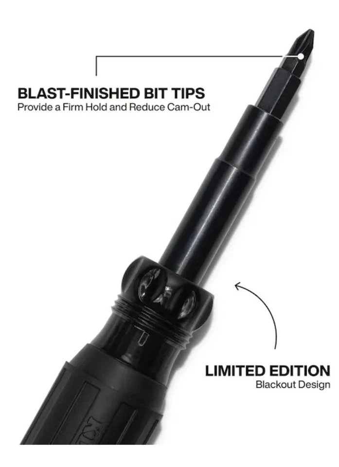 Klein Tools Limited Edition Blackout 11 in 1 Screwdriver - Image 2 of 3