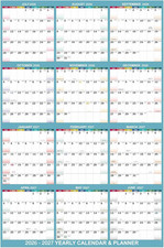 Yearly Wall Calendar 2026-2027 - 2026-2027 Wall Calendar, Yearly Calendar from J