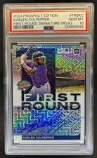 2024 Prospect Kaelen Culpepper First Round Signatures Mojo Auto #/25 PSA 10