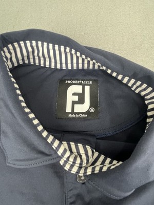 Pete Dye FootJoy Shirt ProDry Lisle Polo Performance Blue Mens Xl Golf Club