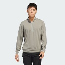 Adidas Golf Men's Lightweight Half Zip Pullover Size M Pebble/Silver
