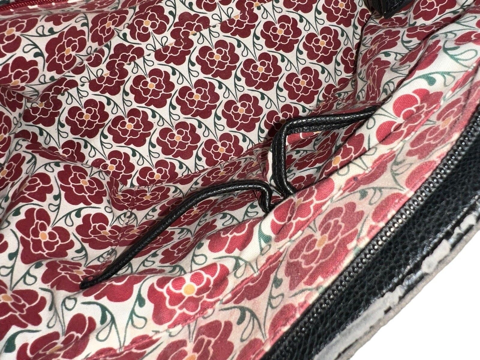 EMMA FOX Handbag Patchwork Suede Multicolored Sat… - image 9