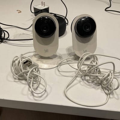 4x Used Yi Home Security WIRELESS wifi Video Surveillance Camera 1080p 720p 