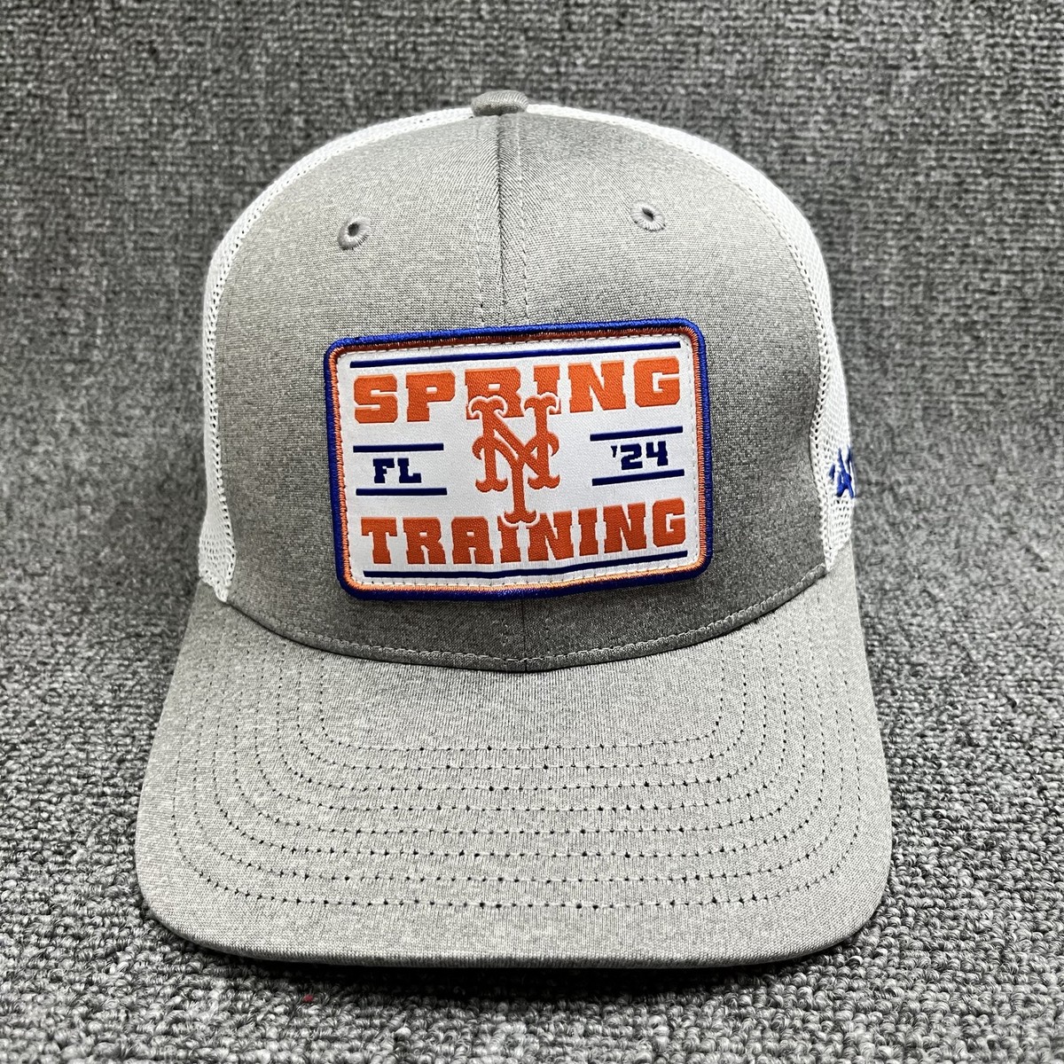 New York Mets '47 Brand 2024 Spring Training Trucker Hat Grey White Snapback