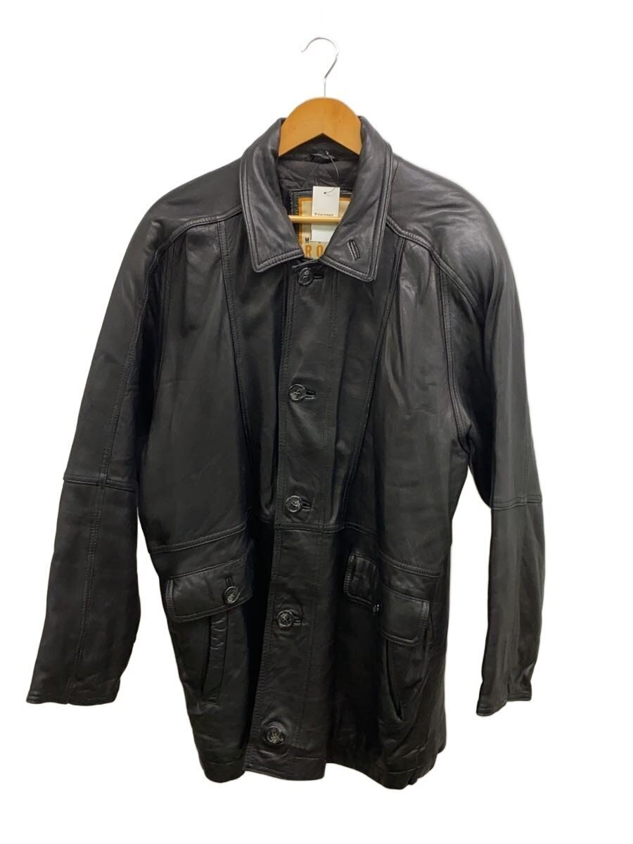 Leather Jacket Blouson/L/Sheep Leather/Blk 3612