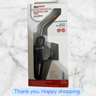 Mag-Torch MagFlame 360 Torch High Output Swirl Flame 360° Swivel Burn Tube NEW