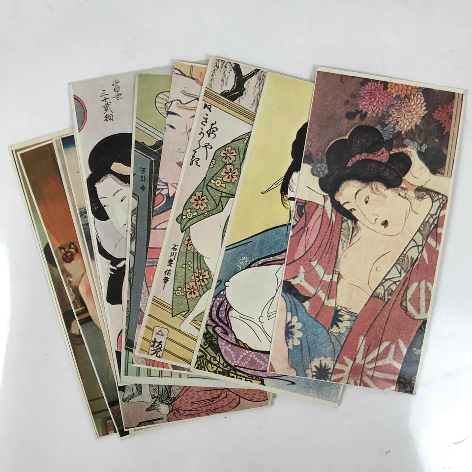 Disco japonés Shunga Ukiyoe impresión en madera reproducción arte erótico de colección FL407 Foto 2 de 4