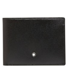 Montblanc Meisterstuck Leather 6cc Wallet In Black 198308
