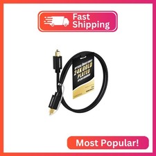 VANDESAIL Digital Optical Audio Cable 3FT/0.9M - Nylon Braided Fiber Cable for S