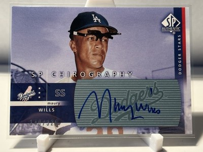 Upper Deck 2003 SP Authentic Chirography Maury Wills Autograph #MW 140/320