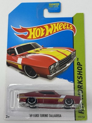Hot Wheels 2014 Workshop Burgundy Red  69 Ford Torino Talladega #235 TB