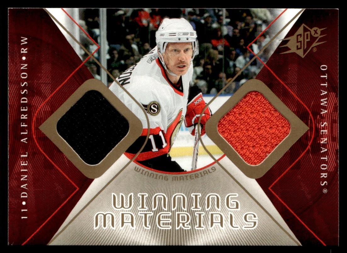 2007-08 SPx Winning Materials Daniel Alfredsson Ottawa Senators #WM-DA