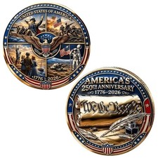 United States 250 Anniversary Challenge Coin Commemorative US 1-pc bo