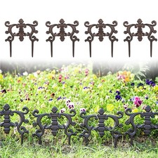 Sungmor Gartenumrandung Umrandung Gusseisen Außen Rasen Landschaft Niedrig Zaun Latten