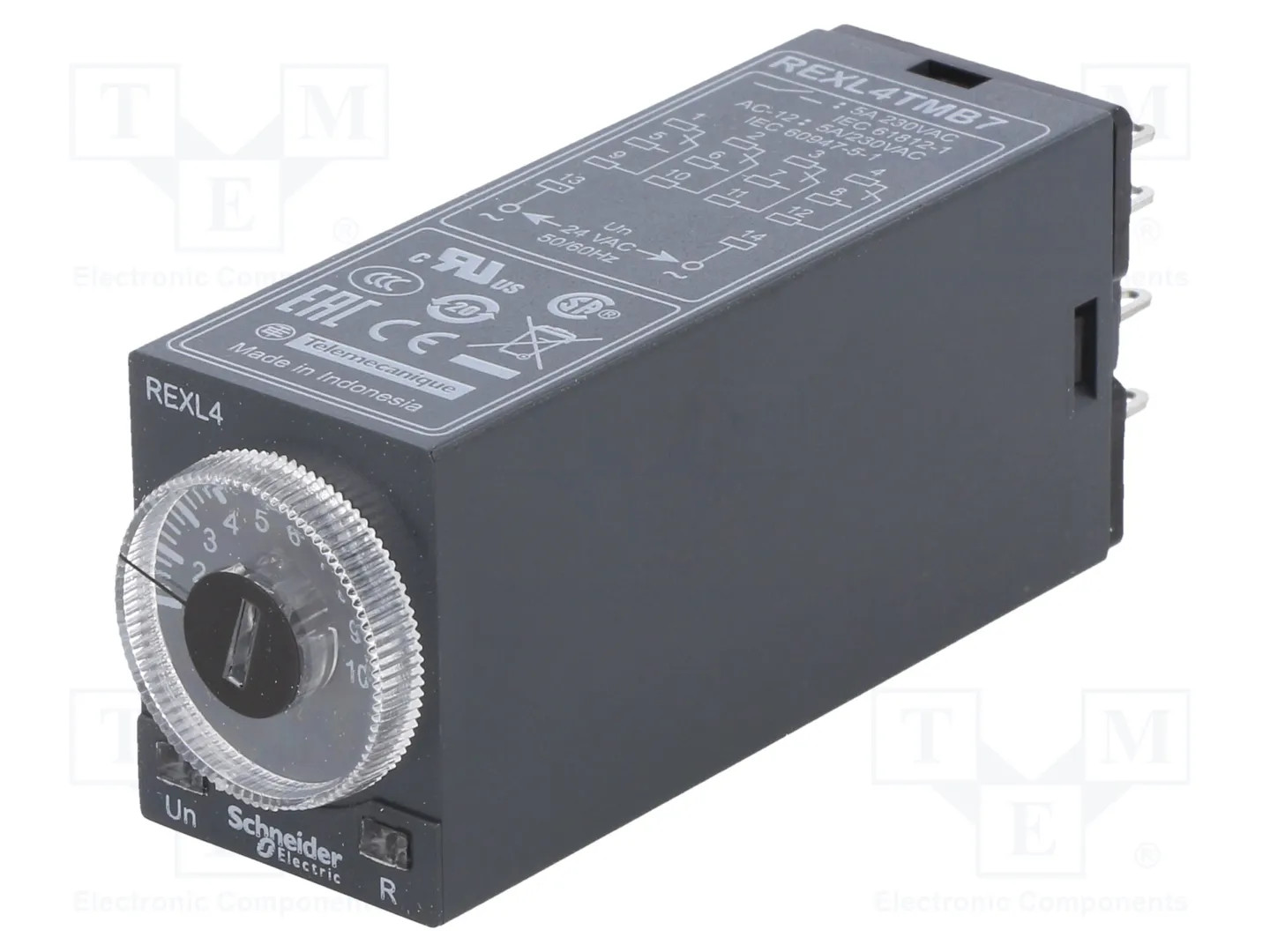 Schneider Electric 4 Co On Delay Timer 24V Ac Rexl4tmb7, Relais - Immagine 2