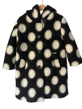 Girls monnalisa Polka dot boiled wool coat £350