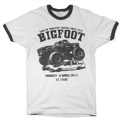 Bigfoot Monster Car Crush Ringer Tee DTR-51-BF005-H91-17