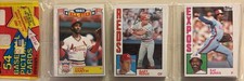 1984 TOPPS RACK PACK UNOPENED SEALED W/OZZIE SMITH HOF'ER GLOSSY TOP NEAR/MINT!