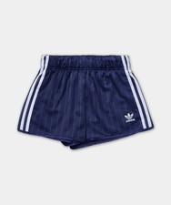 adidas Originals Pinstripe Satin Shorts Women's Lifestyle Pants KC4235 NEW