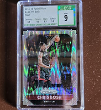 2015-16 Panini Prizm Flash #74 Chris Bosh Miami Heat CSG 9 Mint