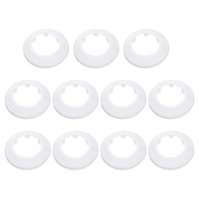 11PCS Flange Pipe Cover Decor for 2.5in/63mm Pipe Cover Decor, White