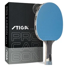 STIGA Pro Carbon Performance-Level Table Tennis Racket with Carbon Technology...