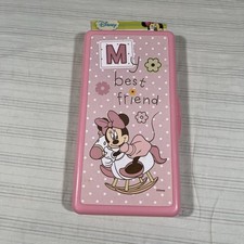 Disney Reusable Baby Wipe Container Minnie Mouse Pink Storage NOS J1