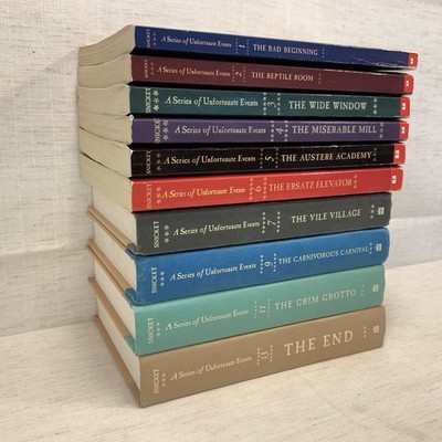 A Series of Unfortunate Events Books 1-13 Missing Books Misc Soft and Hard Lot