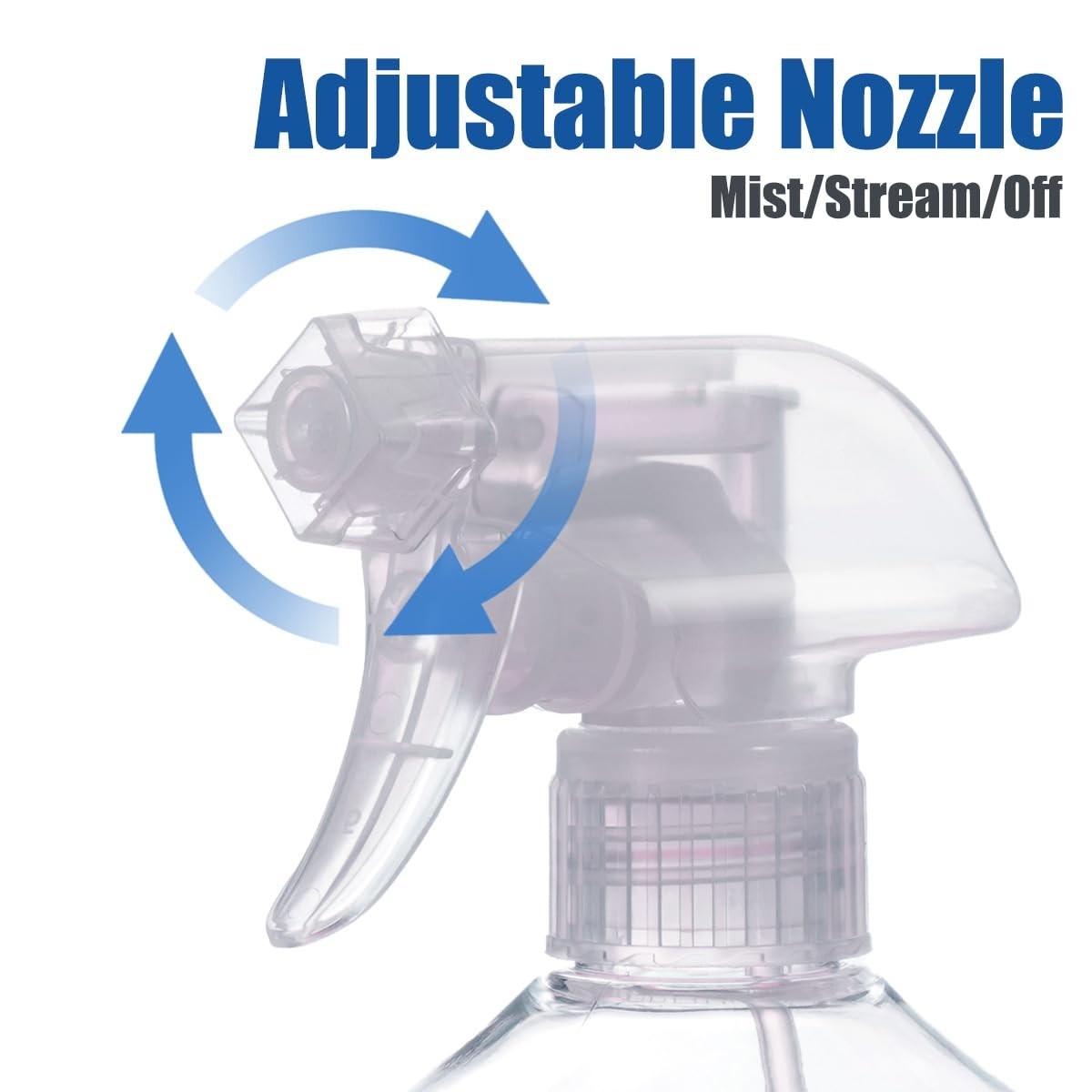 Spray Bottles - 16.9oz/2Pack -  Adjustable Spray Bottles for Cleaning - No Le...