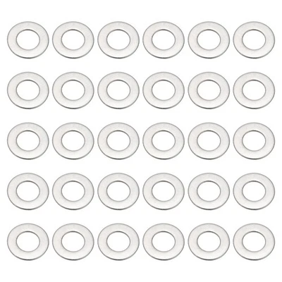 30 Pcs 304 Stainless Steel Flat Washer Metal Fender Washers (M10x20x1.2mm) - image 1 of 4