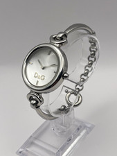 D&G Estelle Women's Watch Stainless Steel Chain Silver Dial New Battery