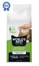 WORLD'S BEST CAT LITTER Comfort Care Unscented, 32-Pounds - 32-Pound, Green
