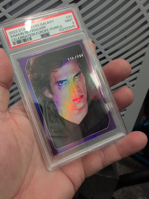 2023 Star Wars Galaxy Celebration Europe ANAKIN SKYWALKER PURPLE 116/299 PSA 9 