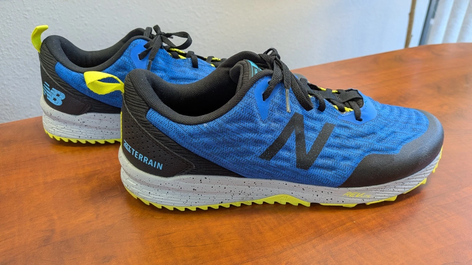 New Balance Nitrel V3 SpeedRide Mens Size 12 Wide 2E Blue Trail Running Shoes
