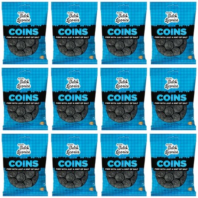 Gustaf's Salted Dutch Licorice Coins - 12 Pack of 5.2oz Bags - Black... 
