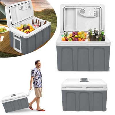48L Kühlbox Auto Thermoelektrische Warmhaltebox Kühltasche mit Griff 12V 230V