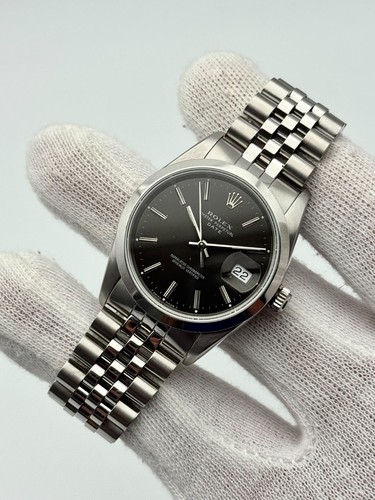 1989 Rolex Oyster Perpetual Date Black Dial Gents Watch | Rolex Jubilee | 15200