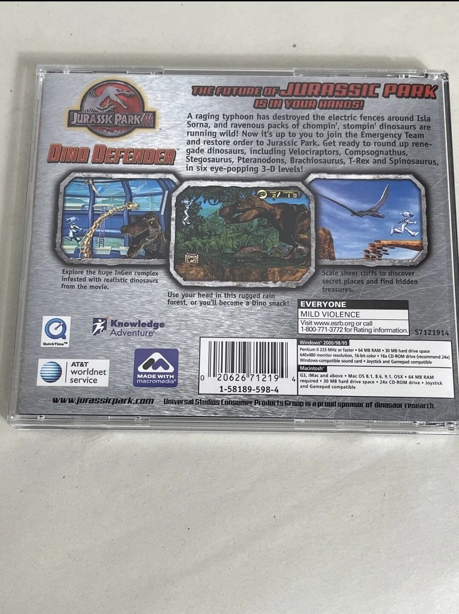 Jurassic Park III - Dino Defender - Jeux vidéo