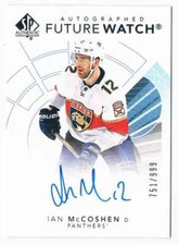 2017-18 SP AUTHENTIC FUTURE WATCH IAN MCCOSHEN AUTO 751/999 FLORIDA PANTHERS
