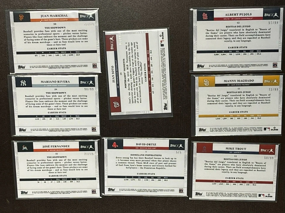 2022 TOPPS x JUAN SOTO CURATED SET - Complete Your Set - Pick your card - Image 4 of 4