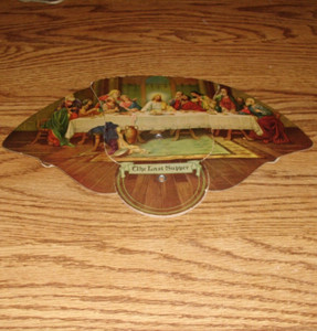 VINTAGE ADVERTISING FAN 040125 (THE LAST SUPPER)
